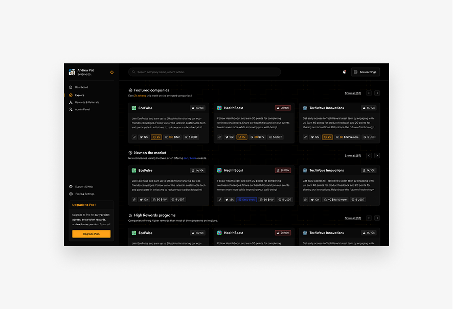 Involveo : Earn From Your Attention